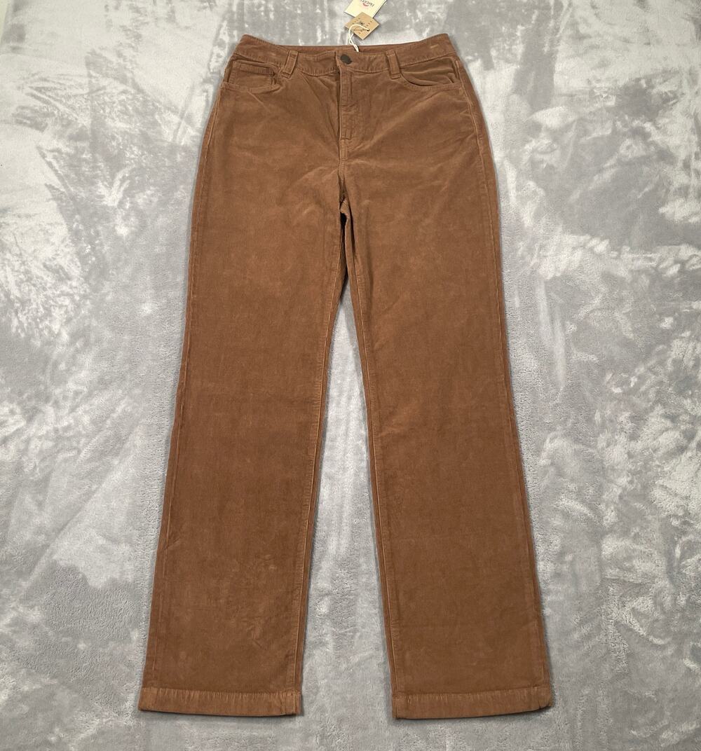 Faherty Julianne Pant Women 29 Brown Stretch Corduroy Classic Boho Casual New
